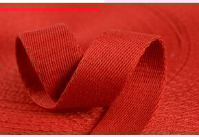 Tassenband Katoen Rood 25mm