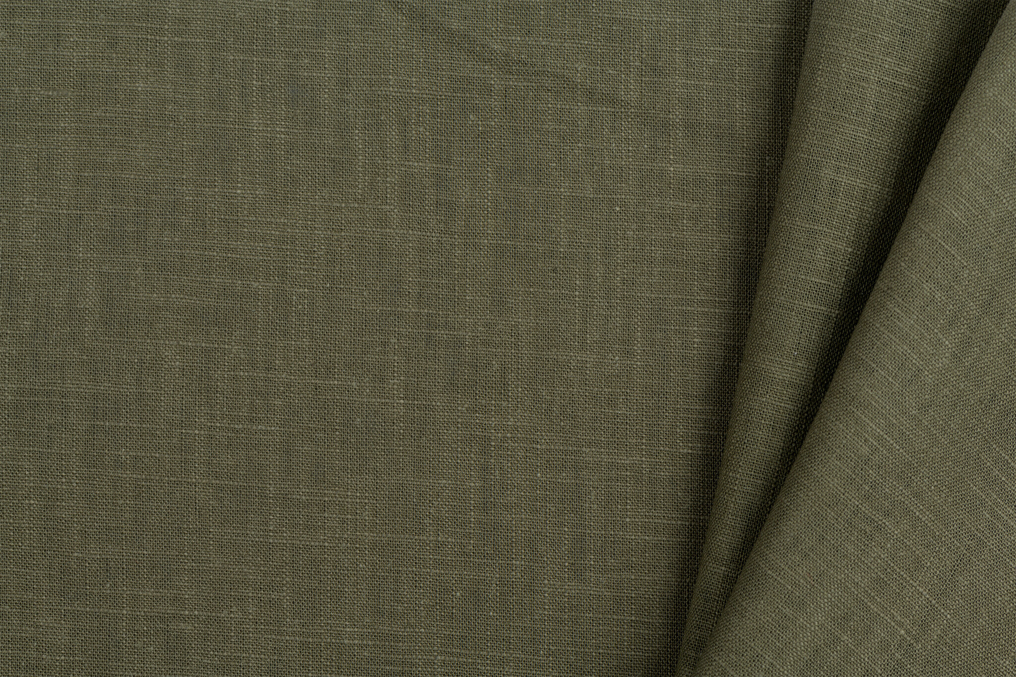 Linnen Stof Legergroen
