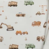 Jersey Katoen Digitale Print - Bouwvoertuigen