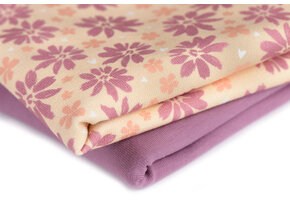 Jersey Katoen Digitale Print - Zoete Bloem Roze