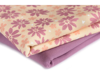 Jersey Katoen Digitale Print - Zoete Bloem Roze