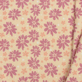 Jersey Katoen Digitale Print - Zoete Bloem Roze