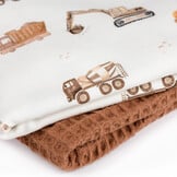 Jersey Katoen Digitale Print - Bouwvoertuigen