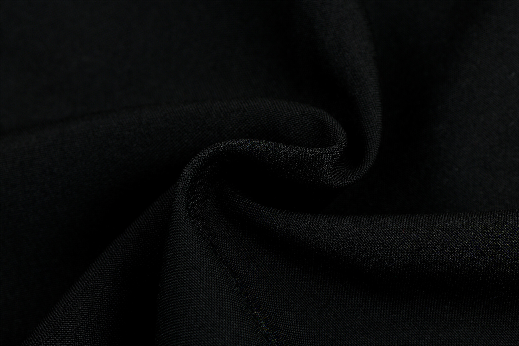 Bi-stretch / Texture / Burlington Zwart, Per Rol 30 meter- 280 cm Breed