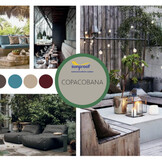 Outdoorstof Copacobana Oceaan Blauw | Stoffen Online