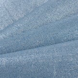 8.5 OZ Stretch Gewassen Coated Denim Stof Lichtblauw -Zilver