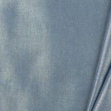 8.5 OZ Stretch Gewassen Coated Denim Stof Lichtblauw - Goud