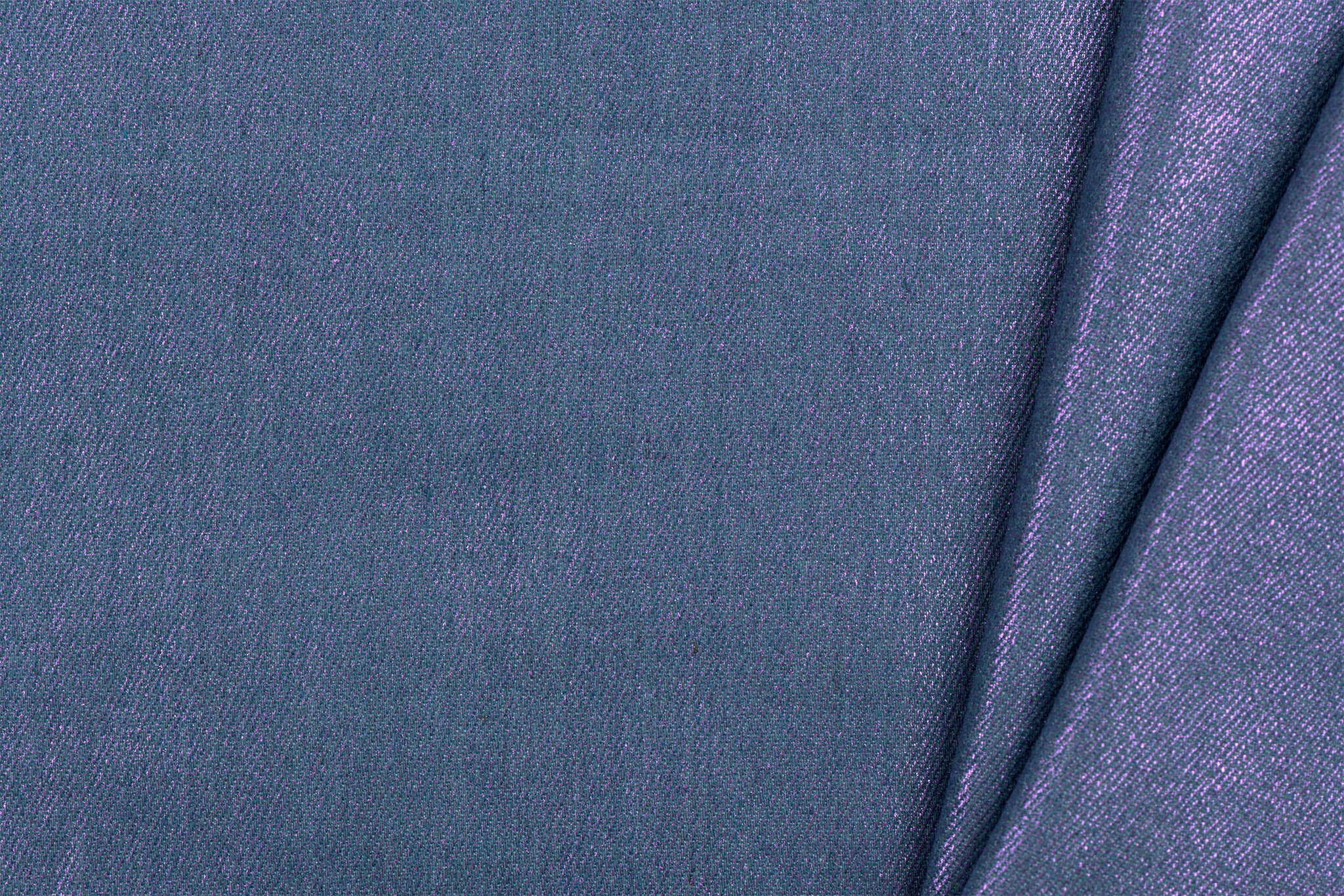 8.5 OZ Stretch Gewassen Coated Denim Stof Lichtblauw -Lila