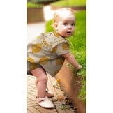 Hydrofiel Stof Grote Citroenen - Wit