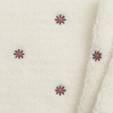 Teddy Stof Embroidery Bloemen Ecru