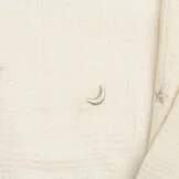 Hydrofiel Stof Embroidery Manen en Sterren Naturel