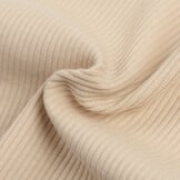 Rib Jersey Stof Licht Beige