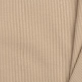 Rib Jersey Stof Donker Beige