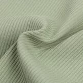 Rib Jersey Stof Dusty Groen