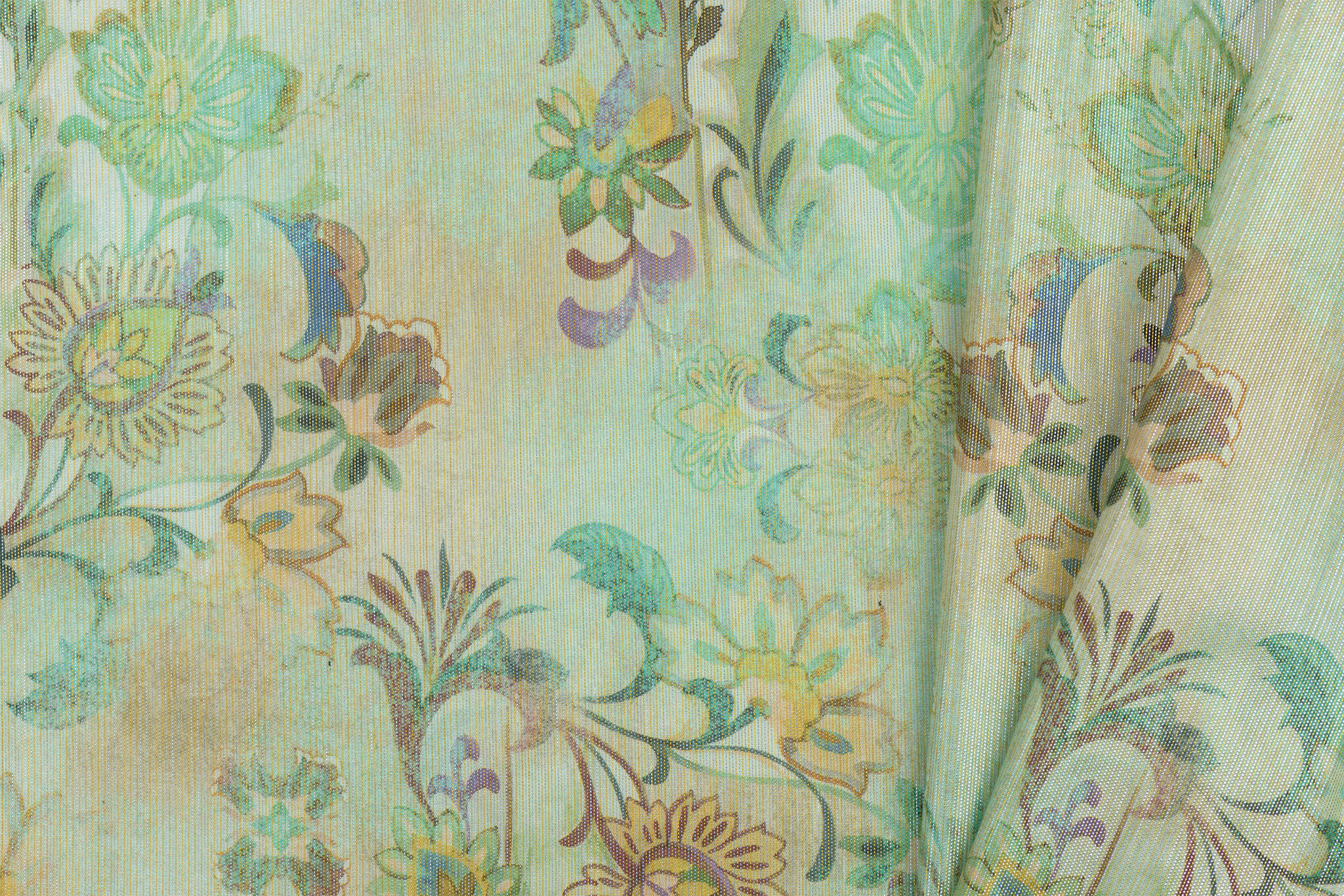 Party Cotton- Antique flower painting