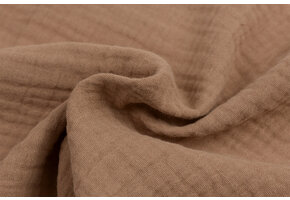 Baby Cotton – Mousseline Stof - Cacao