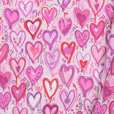 Katoen Vintage Hartjes - Rose