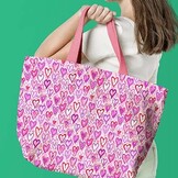 Katoen Vintage Hartjes - Rose