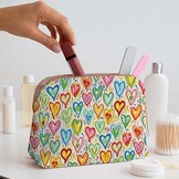 Katoen Vintage Hartjes - Rose