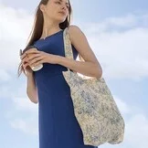 Katoen Vintage Toile de Jouy Mini Diabolo - Blauw