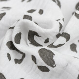 Hydrofiel Stof Panterprint Off White