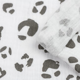 Hydrofiel Stof Panterprint Off White