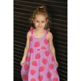 Hydrofiel Stof Grote Aardbeien - Off White