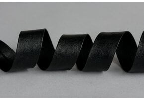 Biaisband Imitatieleer Zwart 20mm