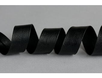 Biaisband Imitatieleer Zwart 20mm