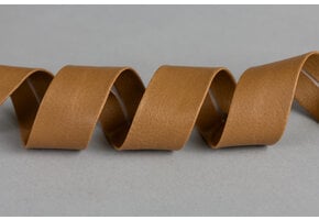 Biaisband Imitatieleer Camel 20mm