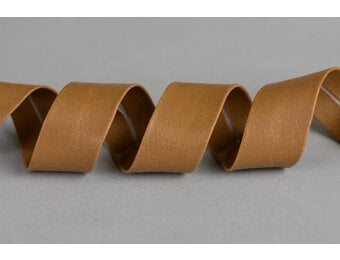 Biaisband Imitatieleer Camel 20mm