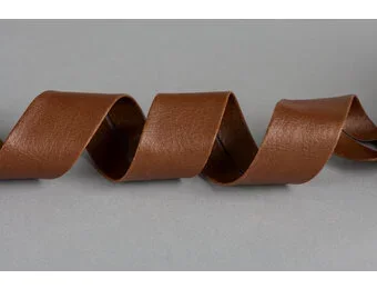 Biaisband Imitatieleer Bruin 20mm
