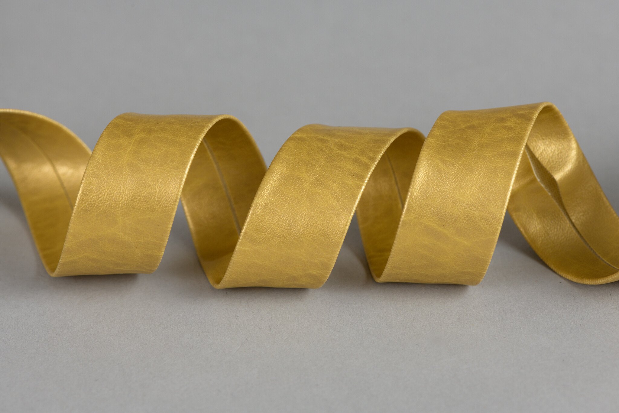 Biaisband Imitatieleer Goud 20mm