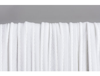 Paspelband Katoen Wit 10mm