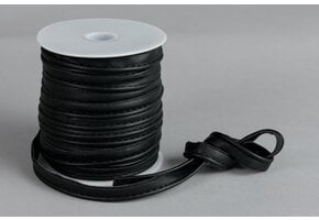 Paspelband Imitatieleer Zwart 10mm