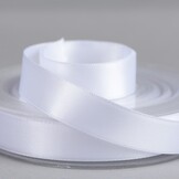 Satijnband 16mm Wit