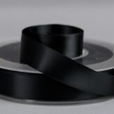 Satijnband 25mm Zwart