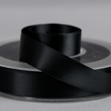 Satijnband 16mm Zwart