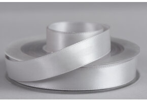 Satijnband 25mm Licht Grijs