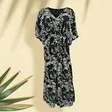 Viscose Voile Stof Digital Print Abstract