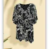 Viscose Voile Stof Digital Print Abstract