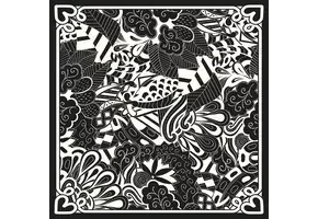 Viscose Voile Stof Pareo Panel Abstract