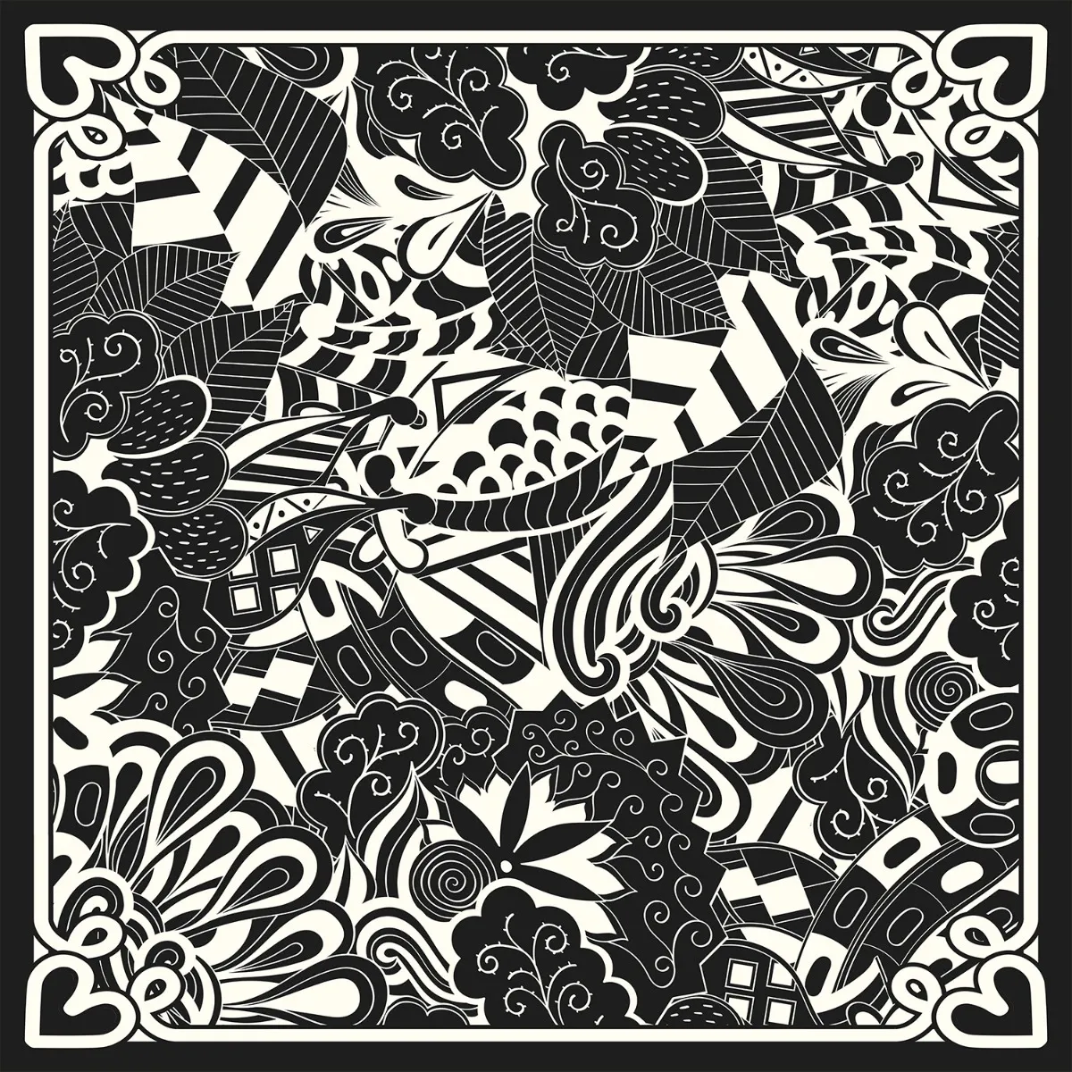 Viscose Voile Stof Pareo Panel Abstract