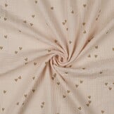 Hydrofiel Stof Kleine Hartjes - Zand