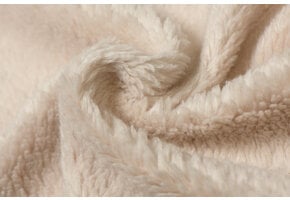 Teddy Katoen Stof Licht Beige