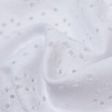 Broderie Tricot Stof Wit