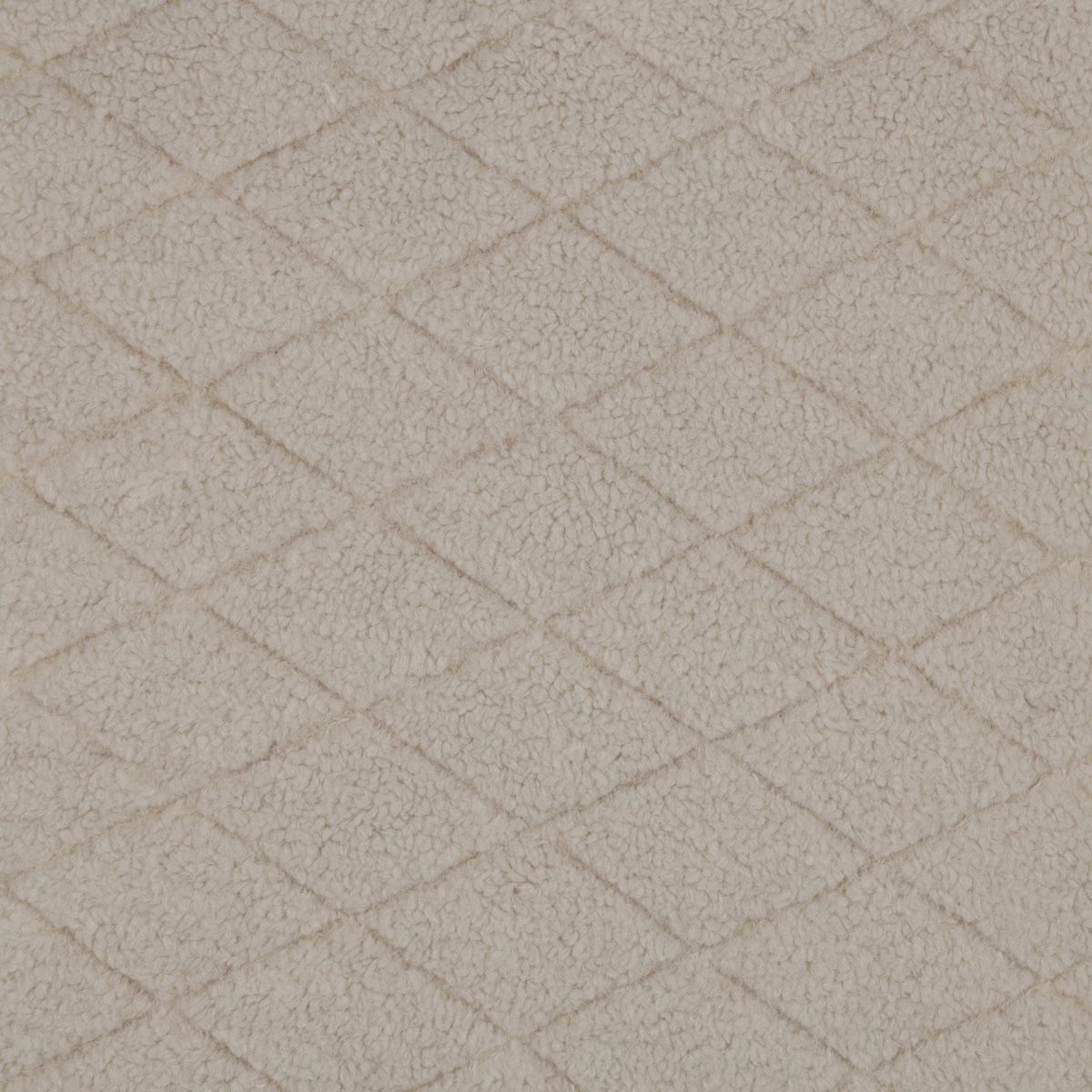 Teddy Stof Ruit Beige