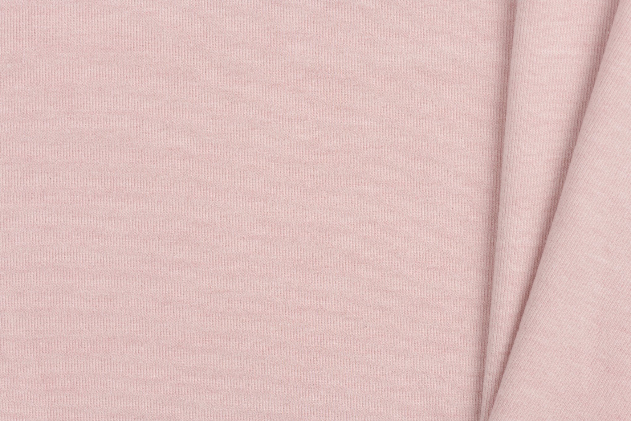 Brushed Rib Jersey Stof - Zacht Oud Roze
