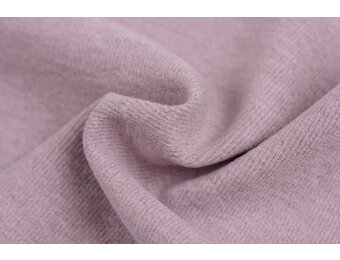 Brushed Rib Jersey Stof - Lila