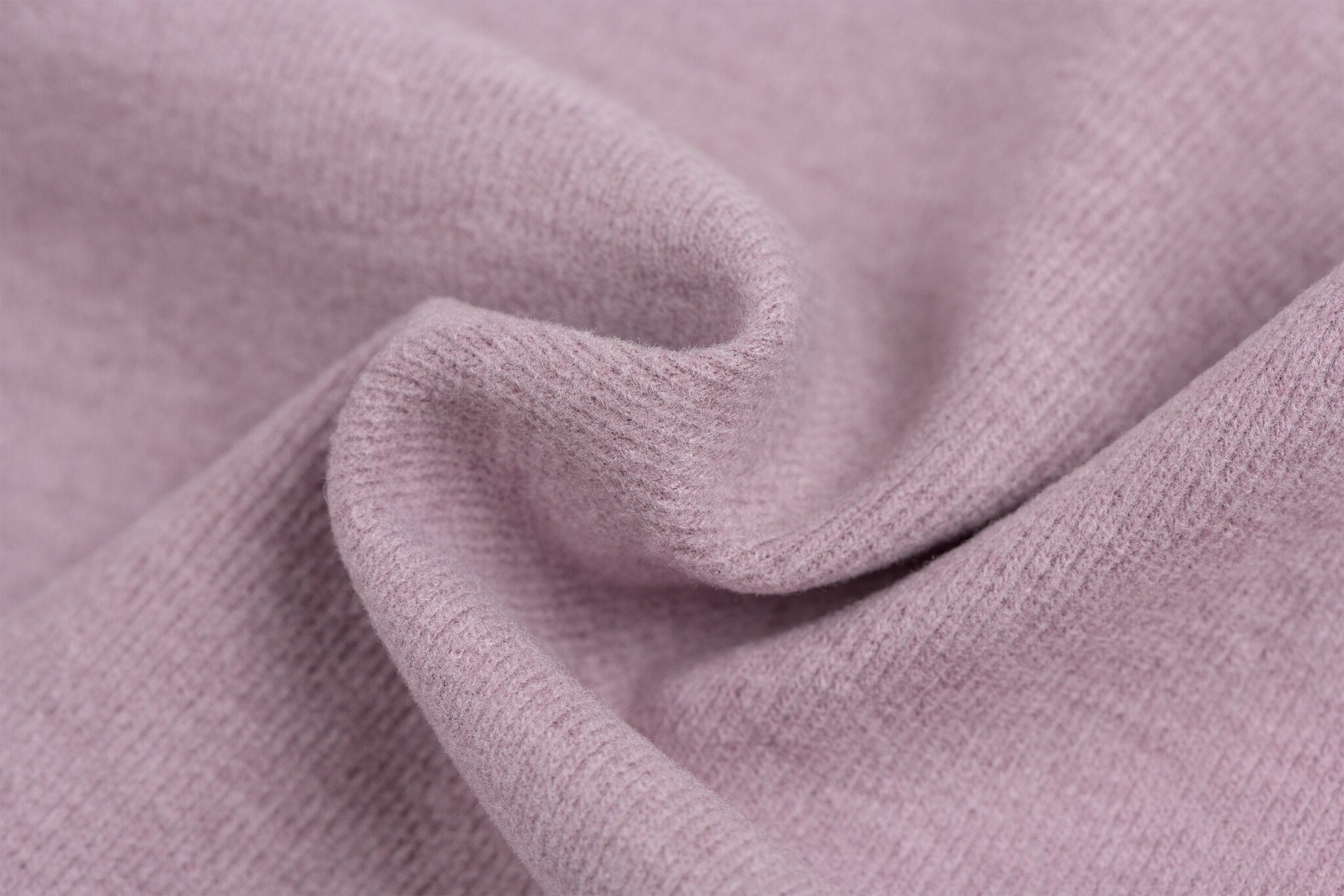 Brushed Rib Jersey Stof - Lila